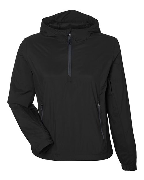North End NE810W Women's Aura Lightweight Packable Anorak - Custom Decorated