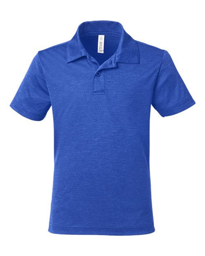 Team 365 TT51HY Youth Zone Sonic Heather Performance Polo