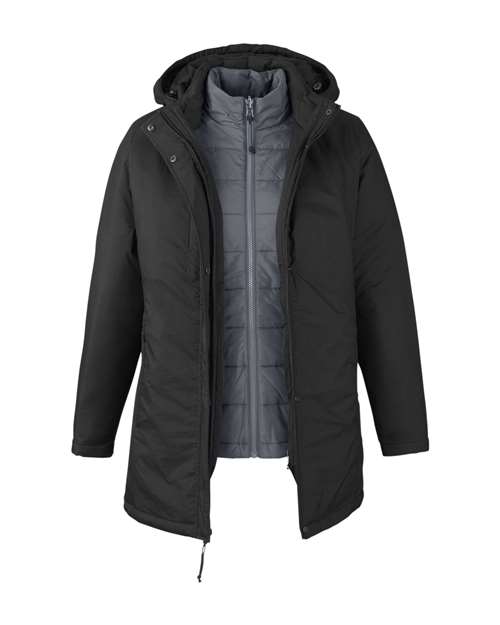 CORE365 CE725W Women's Inspire 3-in-1 Jacket with Insulated Liner - Custom Decorated