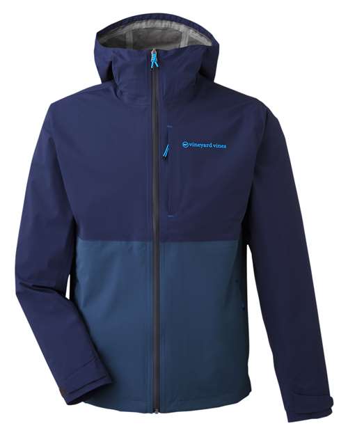vineyard vines O001647 Men's On-The-Go Packable Rain Shell - Custom Decorated
