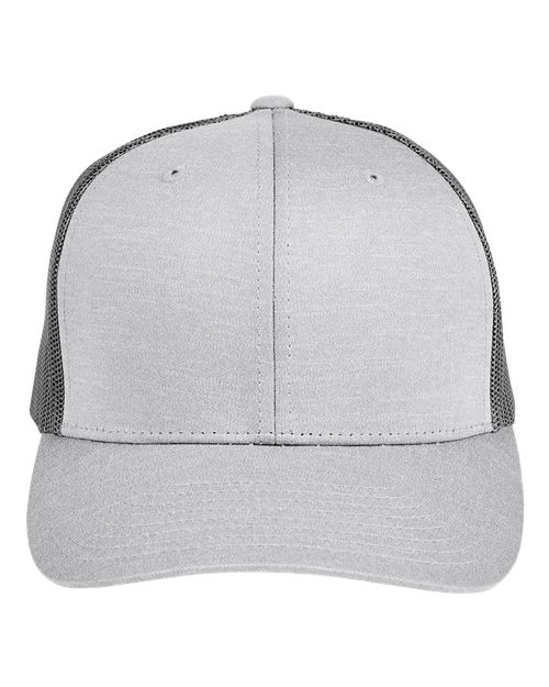 Team 365 TT802Y Youth Zone Sonic Heather Trucker Cap by Yupoong - Custom Decorated
