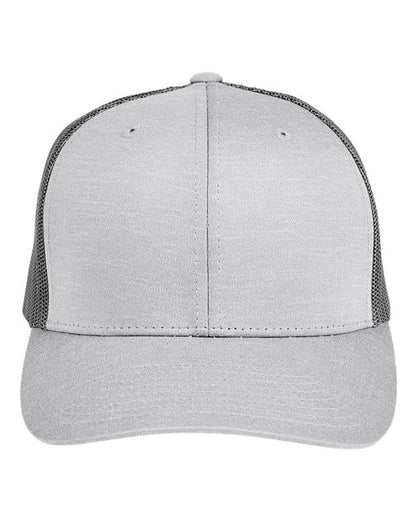 Team 365 TT802Y Youth Zone Sonic Heather Trucker Cap by Yupoong - Custom Decorated