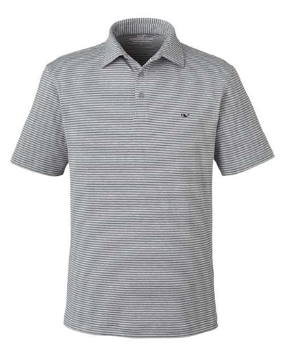 vineyard vines G012426 Men's Bradley Stripe Sankaty Polo
