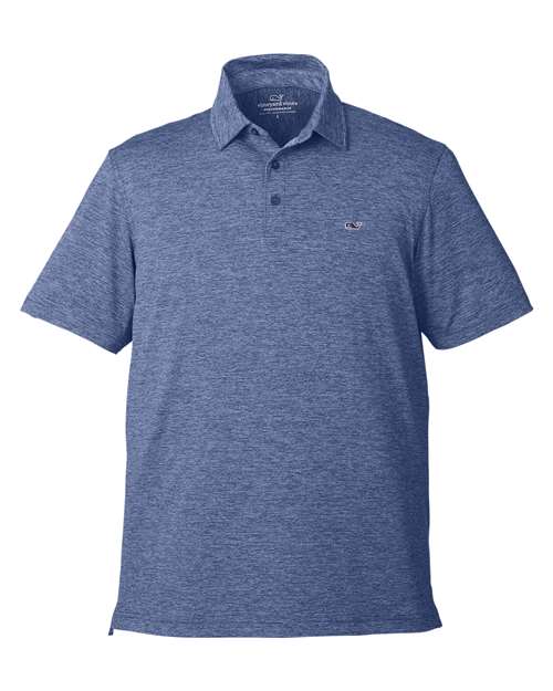vineyard vines G011146 Men's Destin Stripe Sankaty Polo - Custom Decorated