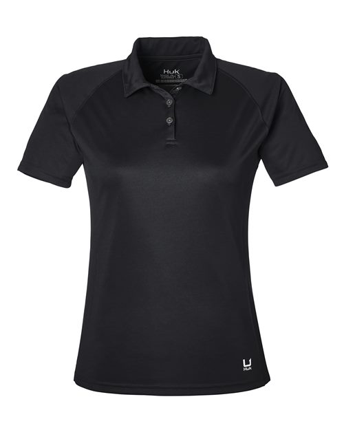 HUK H612L03 Womens LoPro Solid Performance Polo - Custom Decorated