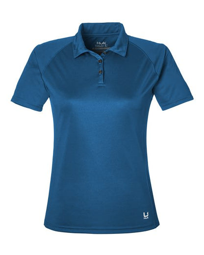 HUK H612L03 Womens LoPro Solid Performance Polo
