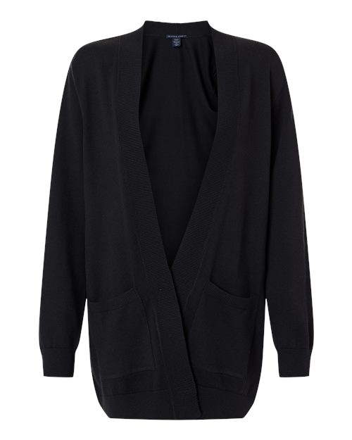 Devon & Jones DG447W Women's New Classics Open Cardigan Sweater - Custom Decorated