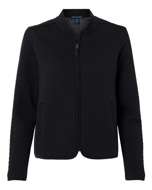 Devon & Jones DG740W Women's Berkeley Textured Full-Zip Jacket - Custom Decorated