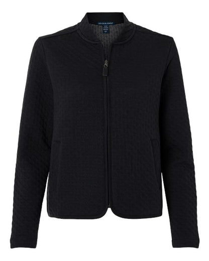 Devon & Jones DG740W Women's Berkeley Textured Full-Zip Jacket - Custom Decorated