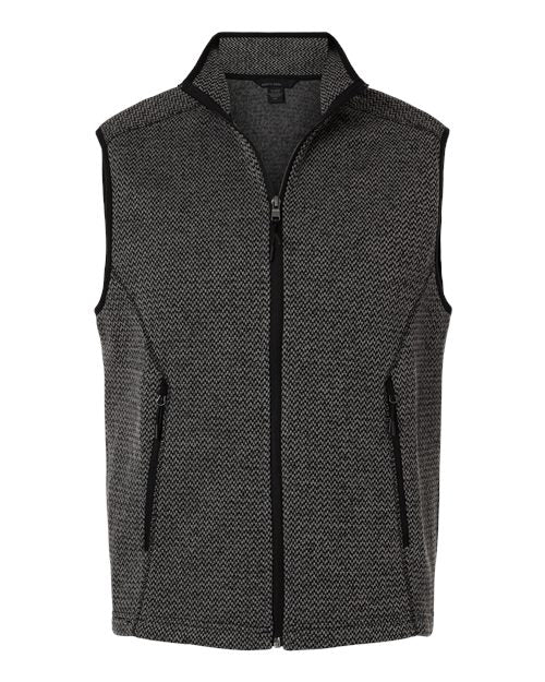 North End NE731 Men's Jasper Jacquard Fleece Vest - Custom Decorated