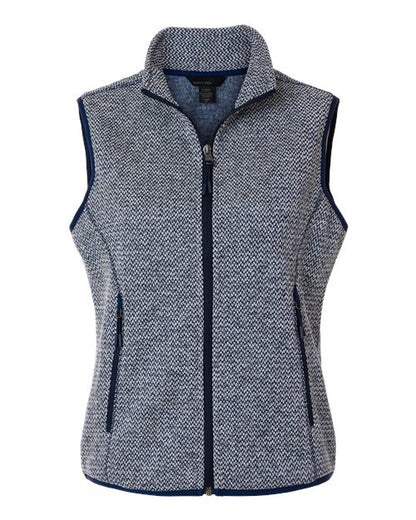 North End NE731W Women's Jasper Jacquard Fleece Vest