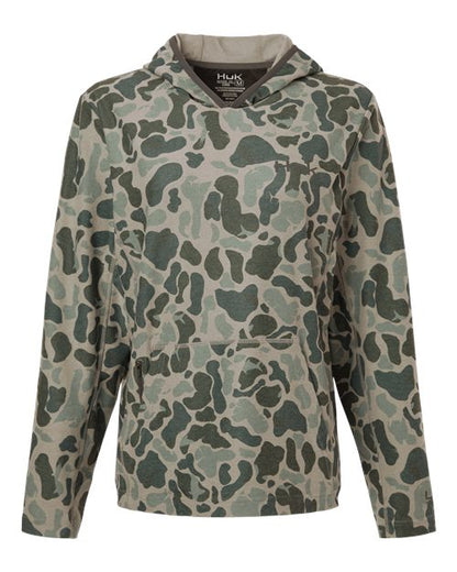 HUK H6130037 Women's Coldfront KC Print Hooded Sweatshirt - Custom Decorated