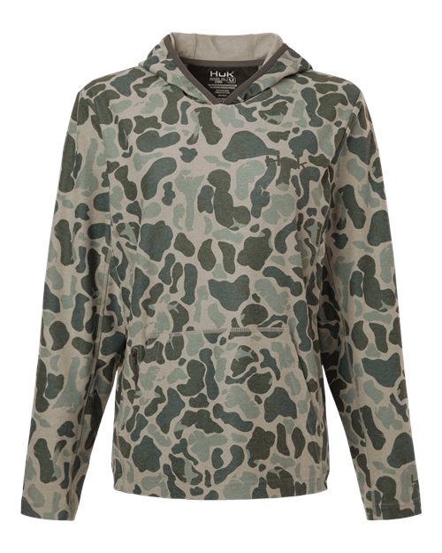 HUK H6130037 Women's Coldfront KC Print Hooded Sweatshirt - Custom Decorated