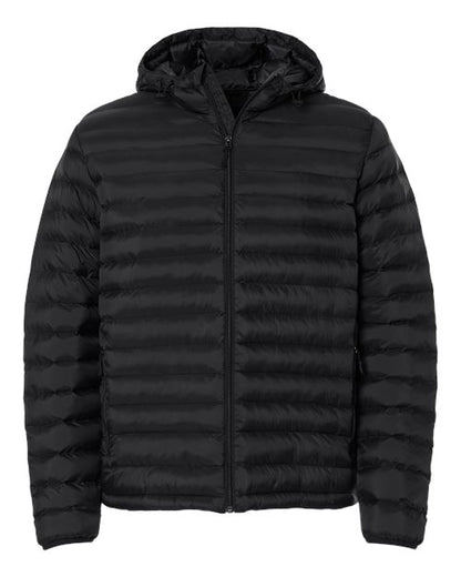 Weatherproof 26715 Men's Lightweight Poly-filled Hooded Puffer Jacket - Custom Decorated