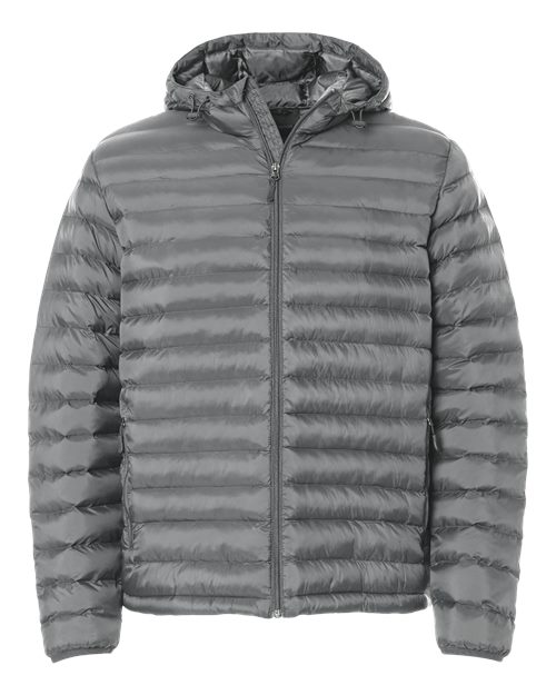 Weatherproof 26715 Men's Lightweight Poly-filled Hooded Puffer Jacket