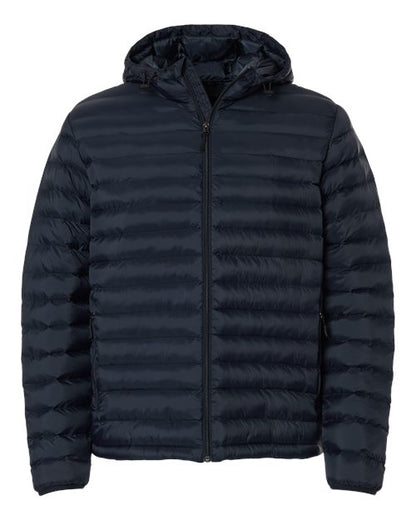 Weatherproof 26715 Men's Lightweight Poly-filled Hooded Puffer Jacket
