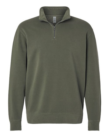 Independent Trading Co. PRM4600QZ Unisex Pigment-Dyed Quarter-Zip Pullover - Custom Decorated