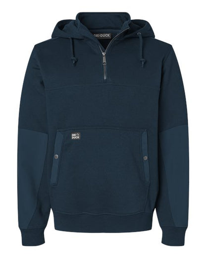 DRI DUCK 7349 Men's Mission Quarter-Zip Hooded Pullover