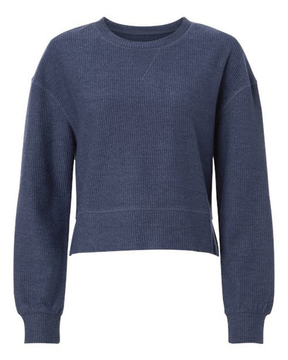 Boxercraft BW5102 Women's Ribbed Knit Cropped Boxy Crew