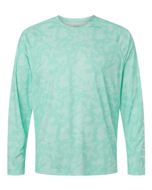 HUK H12L0017 Men's Lopro Running Lakes Long Sleeve T-Shirt - Custom Decorated