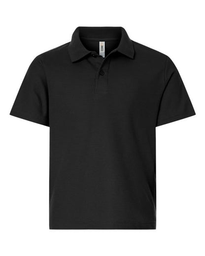 CORE365 CE106Y Youth Resolve CVC Performance Pique Polo - Custom Decorated