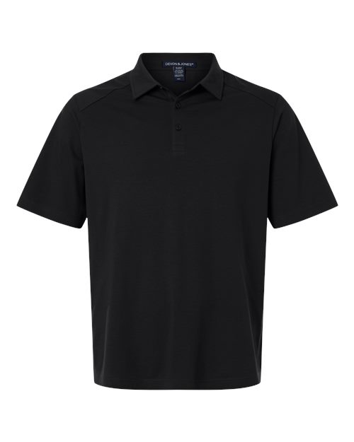 Devon & Jones DG102 Men's Seaton Pebble Textured Polo - Custom Decorated