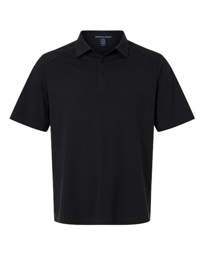 Devon & Jones DG102 Men's Seaton Pebble Textured Polo - Custom Decorated