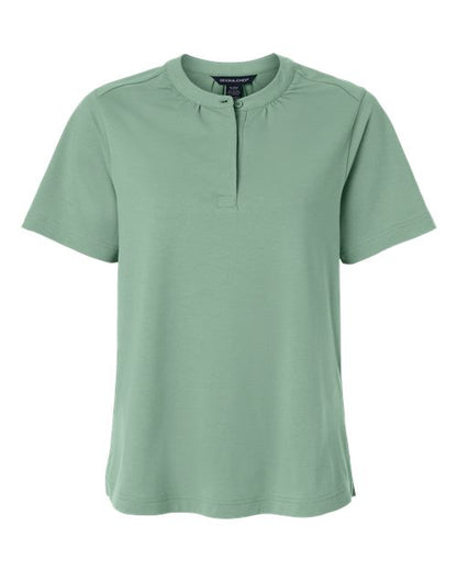 Devon & Jones DG102W Women's Seaton Pebble Textured Polo - Custom Decorated