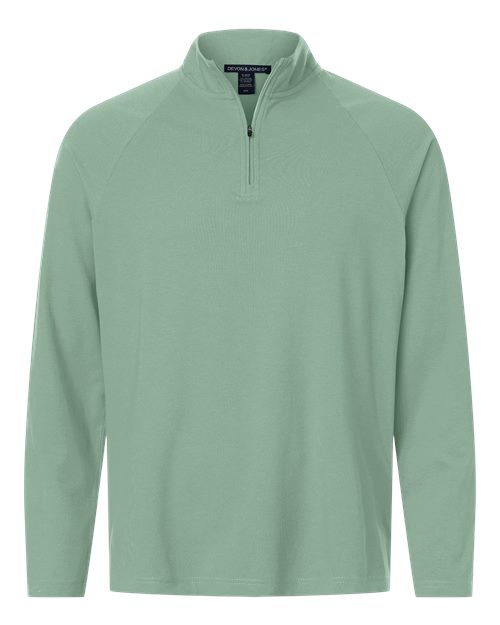Devon & Jones DG402 Men's Seaton Pebble Textured Quarter-Zip Pullover - Custom Decorated