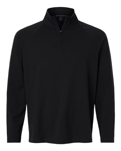 Devon & Jones DG402 Men's Seaton Pebble Textured Quarter-Zip Pullover