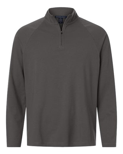 Devon & Jones DG402 Men's Seaton Pebble Textured Quarter-Zip Pullover