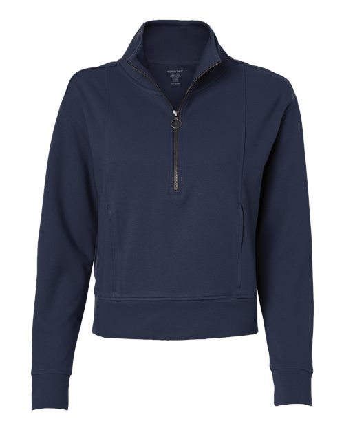 North End NE220W Women's Mantra Half-Zip Ottoman Pullover - Custom Decorated