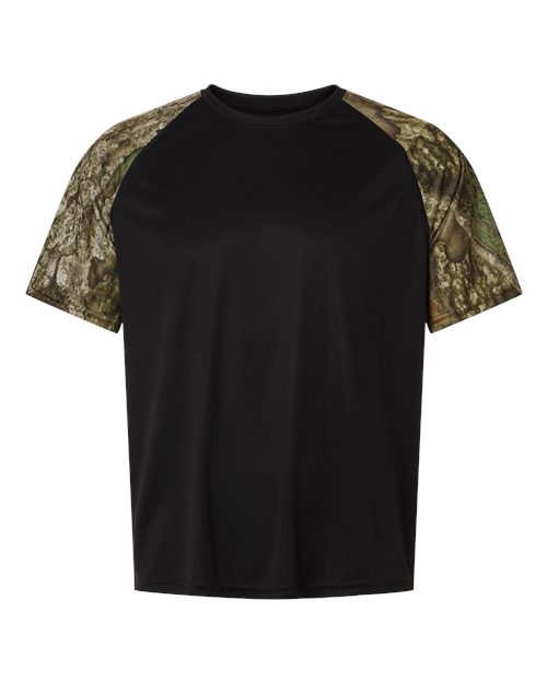 RealTree RT2103 Unisex Realtree Performance Colorblock T-Shirt - Custom Decorated