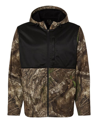 RealTree RT5204 Unisex Realtree Performance Colorblocked Full-Zip Hooded Sweatshirt - Custom Decorated