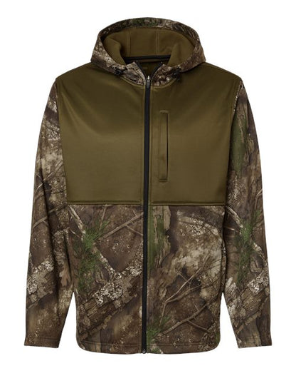 RealTree RT5204 Unisex Realtree Performance Colorblocked Full-Zip Hooded Sweatshirt