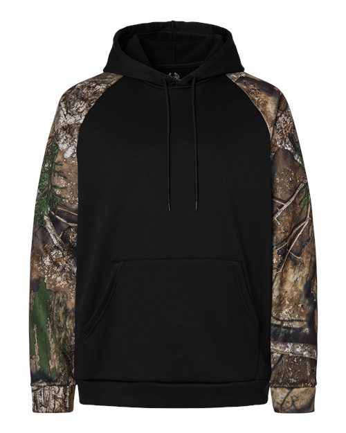 RealTree RT5305 Unisex Realtree Performance Colorblocked Hooded Sweatshirt - Custom Decorated