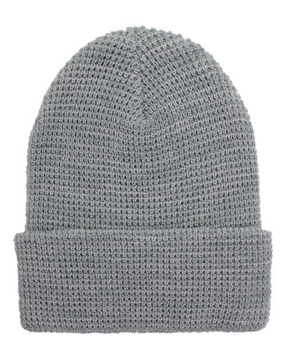 YP Classics 2501KC Waffle Cuffed Knit Beanie
