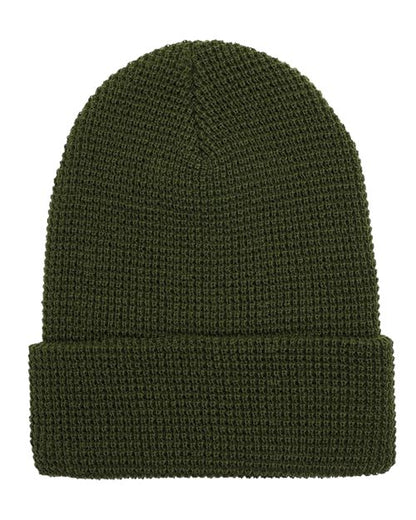 YP Classics 2501KC Waffle Cuffed Knit Beanie