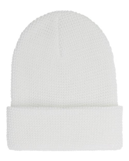 YP Classics 2501KC Waffle Cuffed Knit Beanie