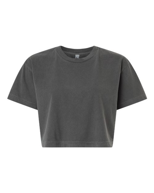 American Apparel 1302GD Women's Garment-Dyed Heavyweight Cropped Tee - Custom Decorated
