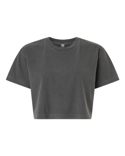 American Apparel 1302GD Women's Garment-Dyed Heavyweight Cropped Tee - Custom Decorated