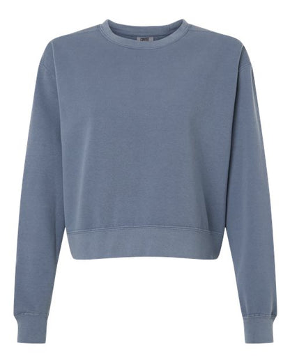 Comfort Colors 1566L Women's Garment-Dyed Mid-Length Crewneck Sweatshirt - Custom Decorated