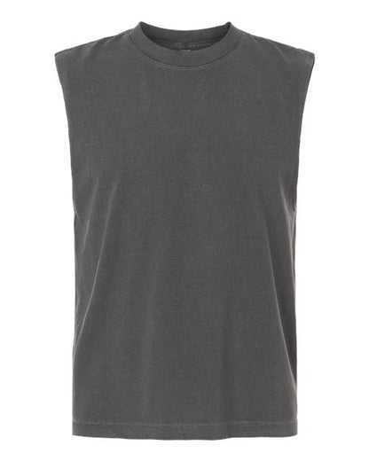 American Apparel 207GD Unisex Heavyweight Cotton Garment-Dyed Mid-Length Muscle Tee - Custom Decorated