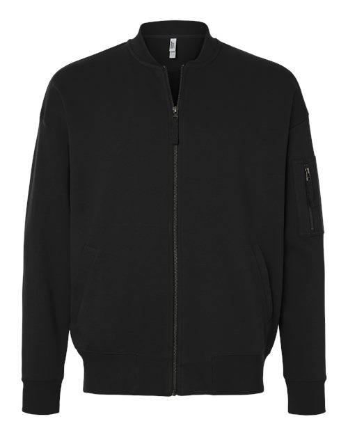 American Apparel FTJ77 Unisex French Terry Bomber Jacket - Custom Decorated