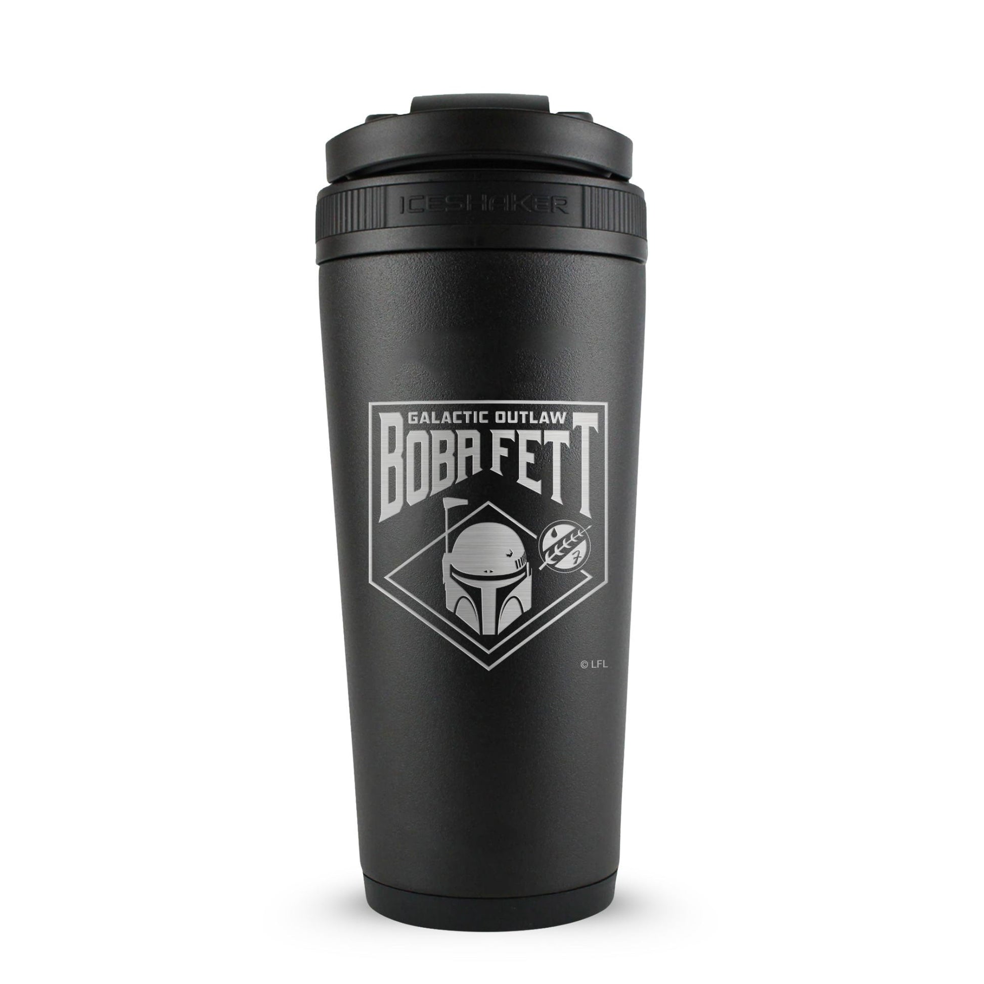 Star Wars Boba Fett Galactic Outlaw 26oz Ice Shaker - Black