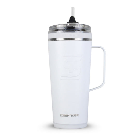 26oz Flex Bottle with Handle - White