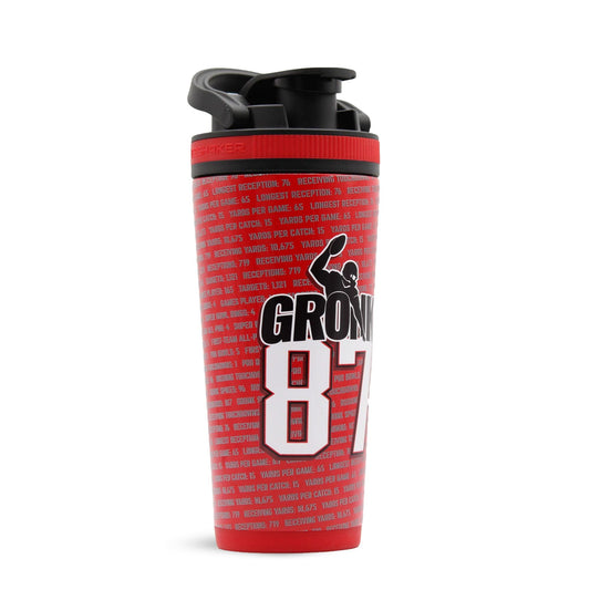 Ice Shaker 4D Series 26oz Shaker Bottle - Gronk 87 Record Breaker Edition