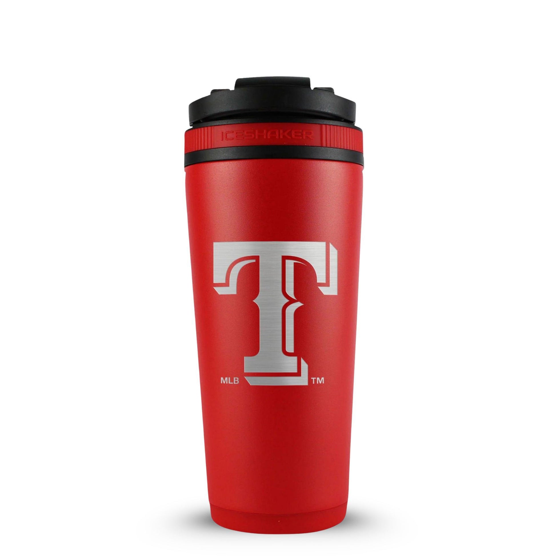 Officially Licensed Texas Rangers 26oz Ice Shaker - Red