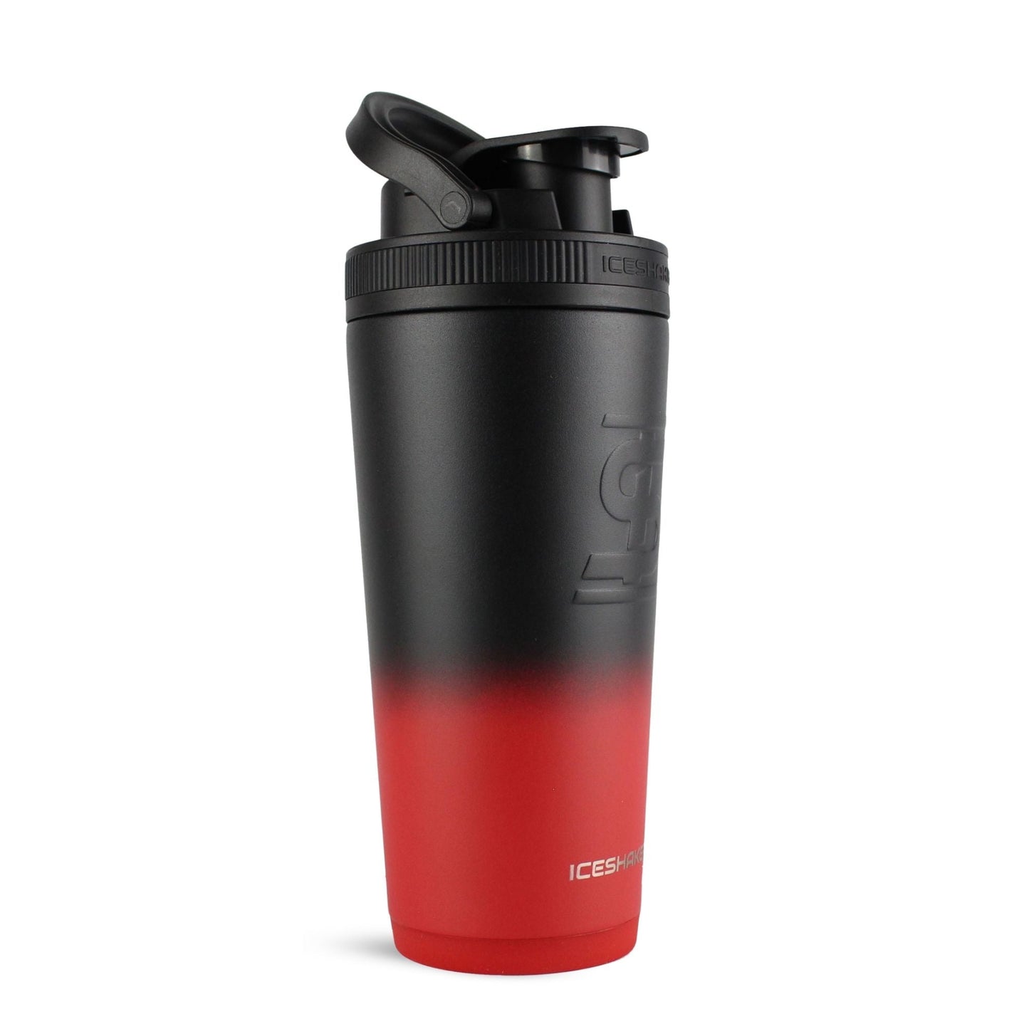 Ice Shaker Ombre Series 26oz Shaker Bottle - Red Black Ombre