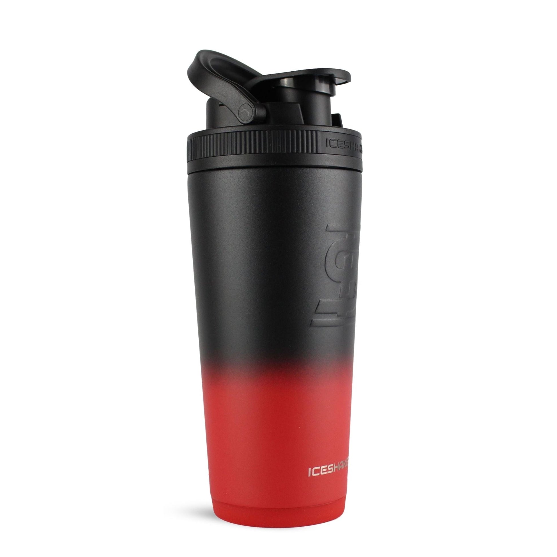 Ice Shaker Ombre Series 26oz Shaker Bottle - Red Black Ombre